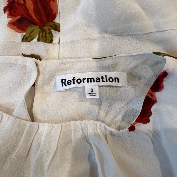 Reformation Laken Dress in American Beauty - Picture 5 of 7